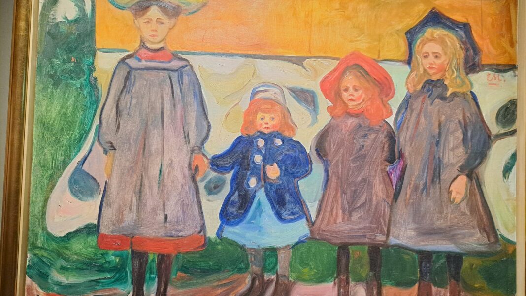 Opera di Edvard Munch esposta in mostra
